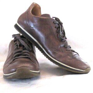Magnanni Chaz Brown Leather Lace-Up Sneakers Size 11 M Model 19816